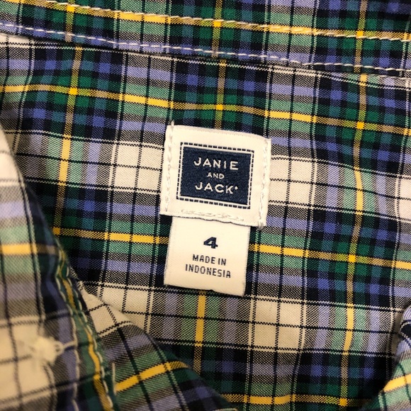 Janie & Jack plaid shirt - Picture 3 of 3
